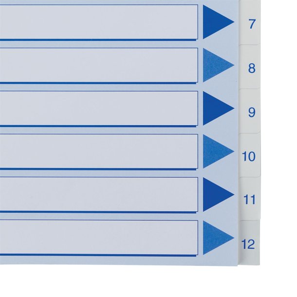 Register PP A4 1-12 hvid