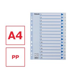 Register PP A4 1-15 hvid