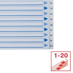 Register PP A4 1-20 hvid