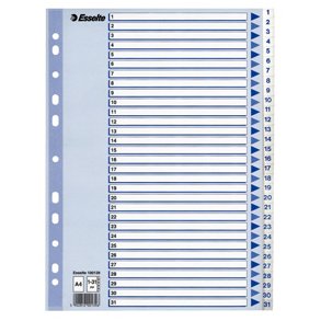 Register PP A4 1-31 hvid