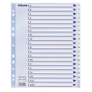 Register A-� | A4 Maxi | PP | Hvid&nbsp;