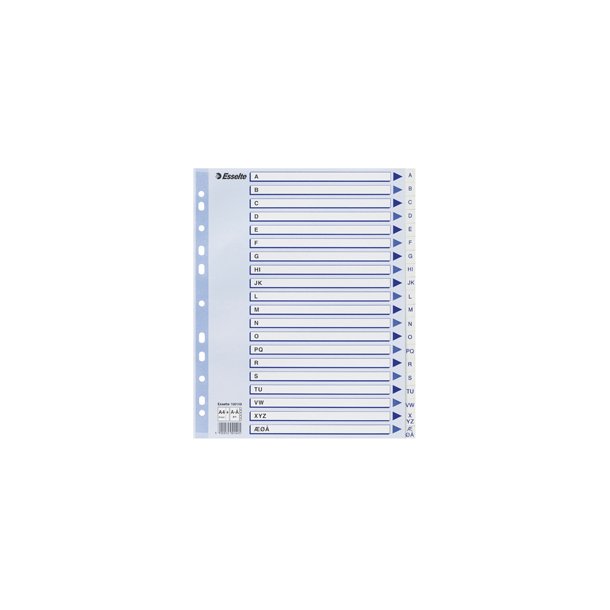 Register A-� | A4 Maxi | PP | Hvid&nbsp;