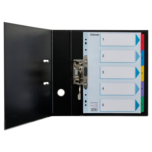 Register Mylar karton A4 1-5