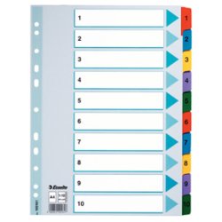 Register Mylar karton A4 1-10