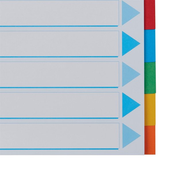 Faneblade karton A4 10-delt