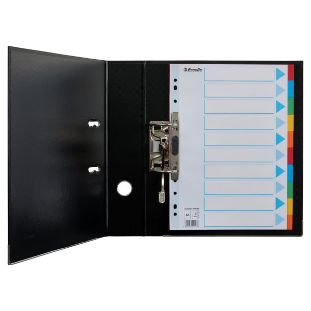 Faneblade karton A4 10-delt