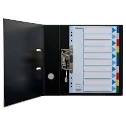 Faneblade PP A4 10-delt farvede faner