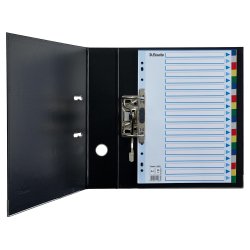 Faneblade PP A4 20-delt farvede faner