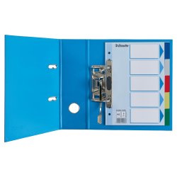 Faneblade PP A5 5-delt farvede faner