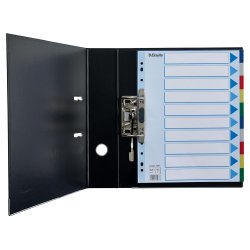 Faneblade PP A4 maxi 10delt farvede faner