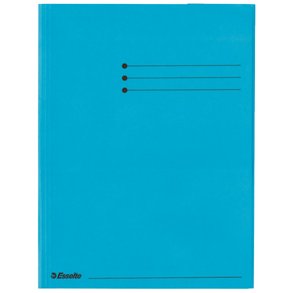 3-klap mappe Rainbow karton A4 bl