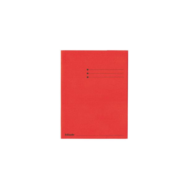 3-klap mappe Rainbow karton A4 rd