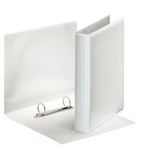 Panorama Indstiksringbind A5 m/ 2 lommer PP 2DR - 38mm, Hvid