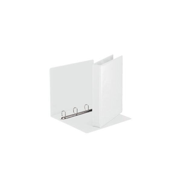 Panorama Indstiksringbind A4 m/ 2 lommer PP 4DR - 51mm, Hvid