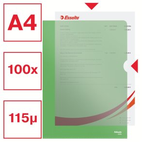 Omslag 115my PP pr�get A4 gr�n (100)