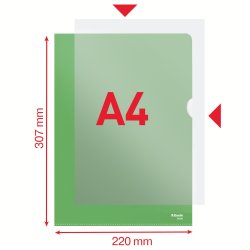 Omslag 115my PP pr�get A4 gr�n (100)