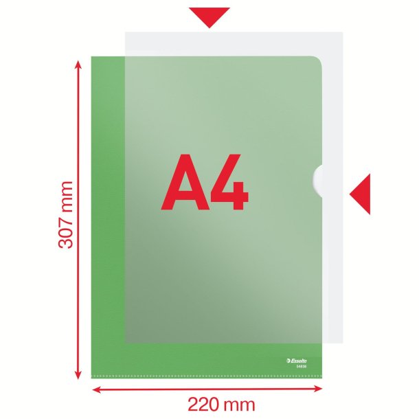 Omslag 115my PP pr�get A4 gr�n (100)