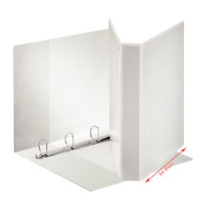 Panorama Indstiksringbind A4+ m/ 3 lommer PP 2RR - 30mm, Hvid