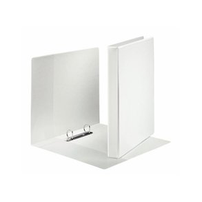 Panorama Indstiksringbind A4 m/ 3 lommer PP 2DR - 37mm, Hvid