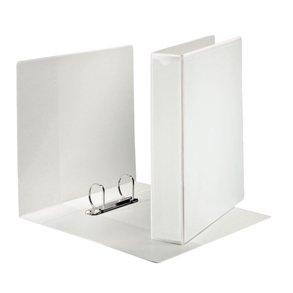 Panorama Indstiksringbind A4+ m/ 3 lommer PP 2DR - 62mm, Hvid