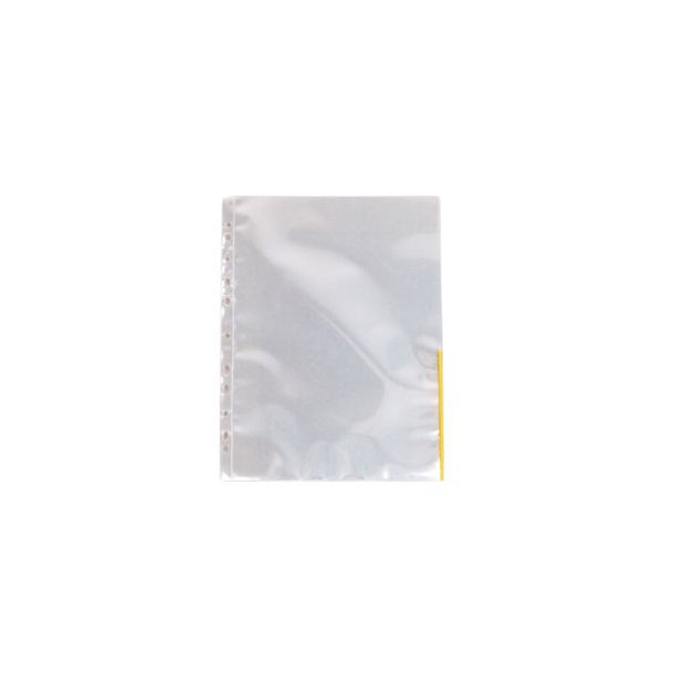 Signallomme 105my PP glasklar A4 T gul (100)
