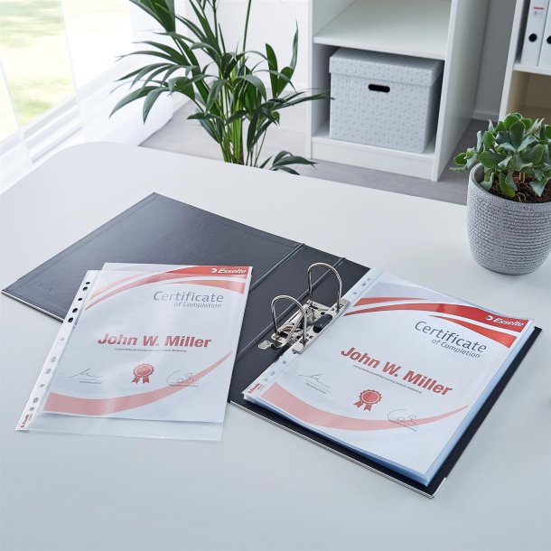 Lomme 105my PP glasklar A4 T (100)