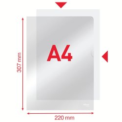 Omslag 105my PP glasklar A4 (100)