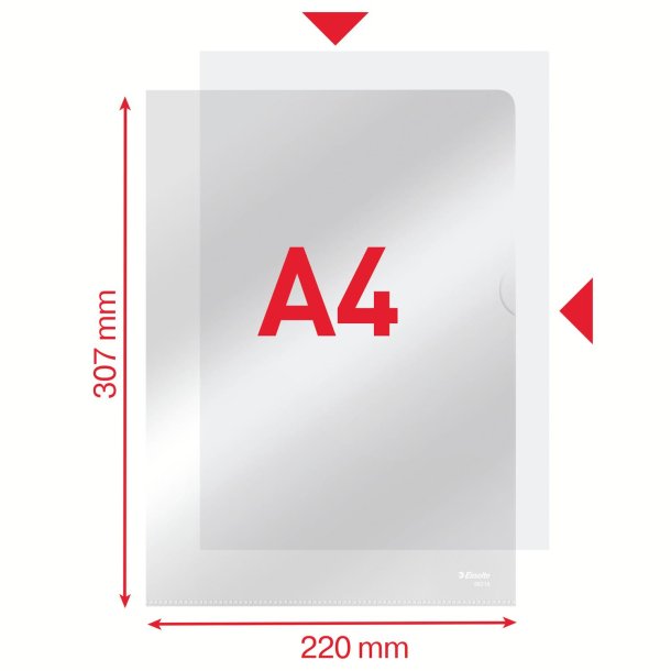 Omslag 105my PP glasklar A4 (100)