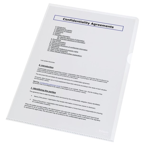 Omslag 105my PP glasklar A4 (100)