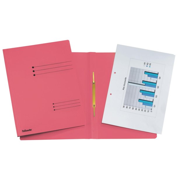 Arbejdsmappe karton genbrug A4 rd