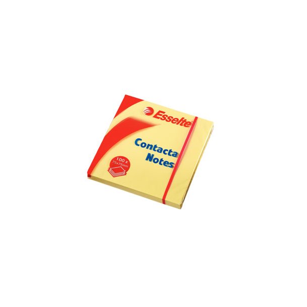 Contacta Notes 75x75 mm gul