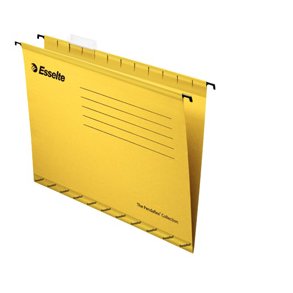 Hngemappe forstrket folio gul (25)