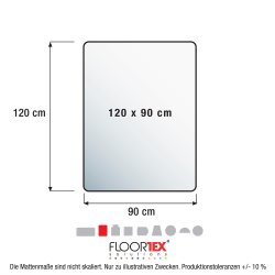 Advantage stoleunderlag PVC 90x120 cm tppe