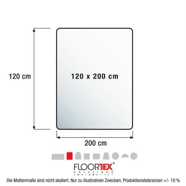 Advantage Budget stoleunderlag PVC 120x200 cm hrdt gulv