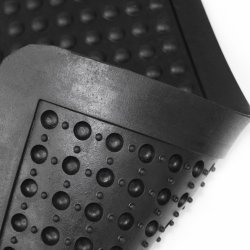 Floortex anti-fatigue gummi m�tte 90x150 cm sort