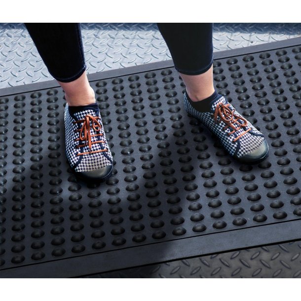 Floortex anti-fatigue gummi m�tte 90x150 cm sort