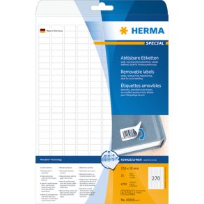 Herma etiket aftagelig 17,8x10 (6750)