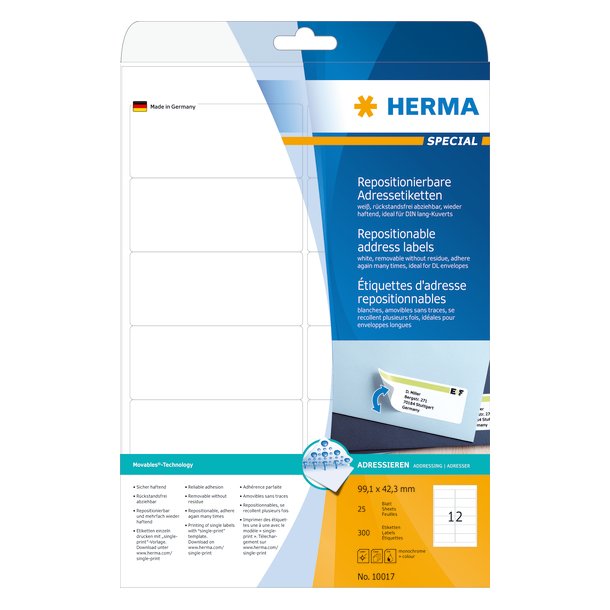 Herma etiket aftagelig 99,1x42,3 (300)