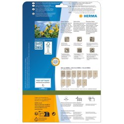 Herma etiket Silphie 24,4x10 kraftpapir (3780)