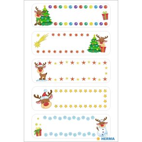 Herma stickers Decor julegaveretiket Rudolf (2)