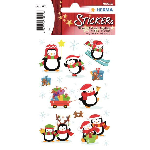 Herma stickers Magic vinter/jule pingviner (1)