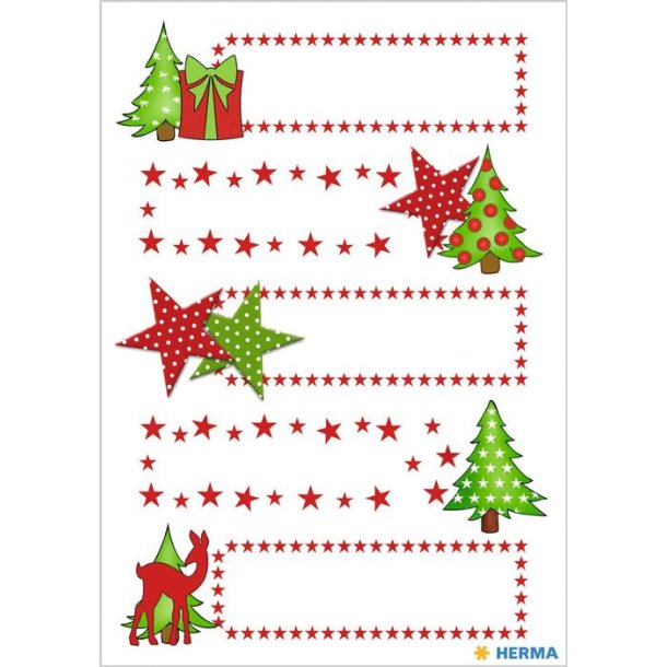 Herma stickers Decor julegaveretiket jultr (2)