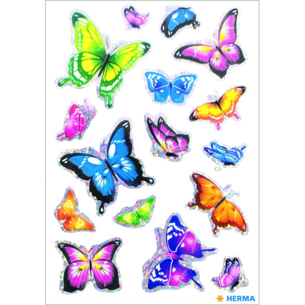Herma stickers Magic sommerfugle 3D (1)