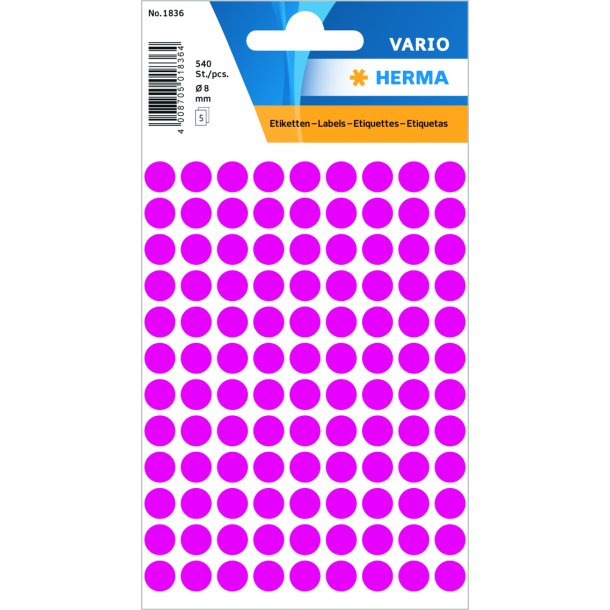 Herma etiket manuel 8 pink (540)