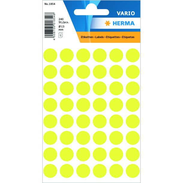 Herma etiket manuel 13 neon gul (240)