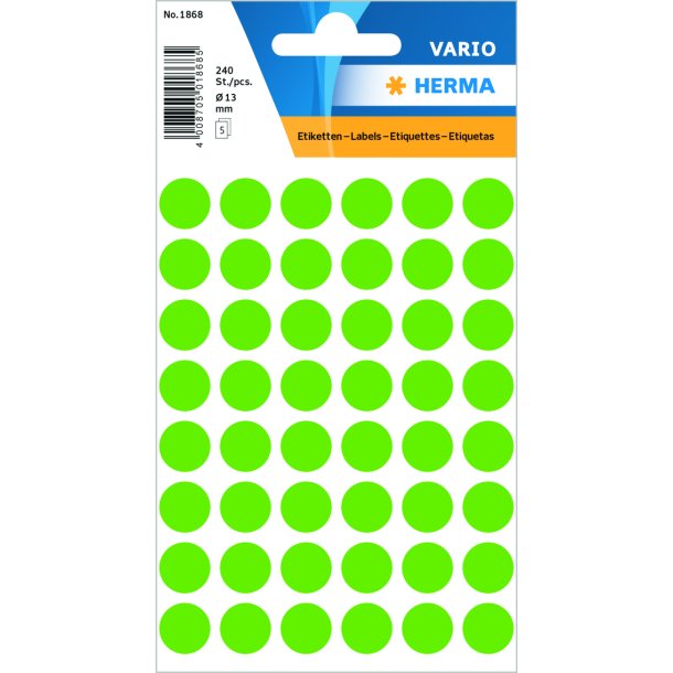 Herma etiket manuel 13 neon grn (240)