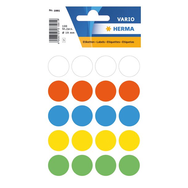 Herma etiket manuel 19 ass (100)