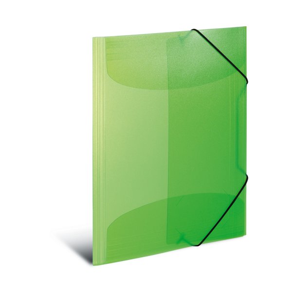 Herma 3-klap elastikmappe PP A3 transp grn