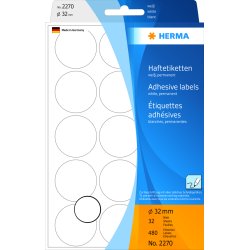 Herma etiket manuel 32 hvid (480)