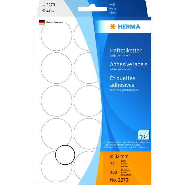 Herma etiket manuel 32 hvid (480)